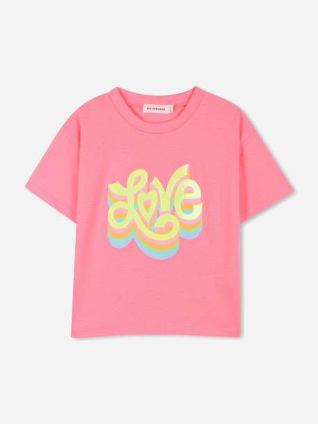 T-shirt à manches courtes Rose 1 - vertbaudet enfant 
