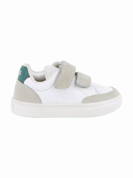 Baskets garçon à scratchs Blanc 1 - vertbaudet enfant 