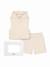 Ensemble 3 pièces Beige+Bleu foncé / blanc 1 - vertbaudet enfant 