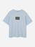 T-shirt  à manches courtes Bleu country air+Noir 1 - vertbaudet enfant 
