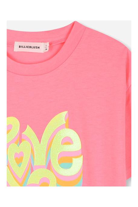 T-shirt à manches courtes Rose 4 - vertbaudet enfant 
