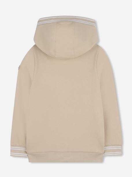 Sweat zippé à capuche Beige 2 - vertbaudet enfant 