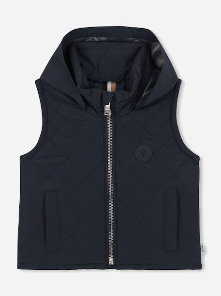 Blouson matelassé sans manches Bleu foncé 1 - vertbaudet enfant 