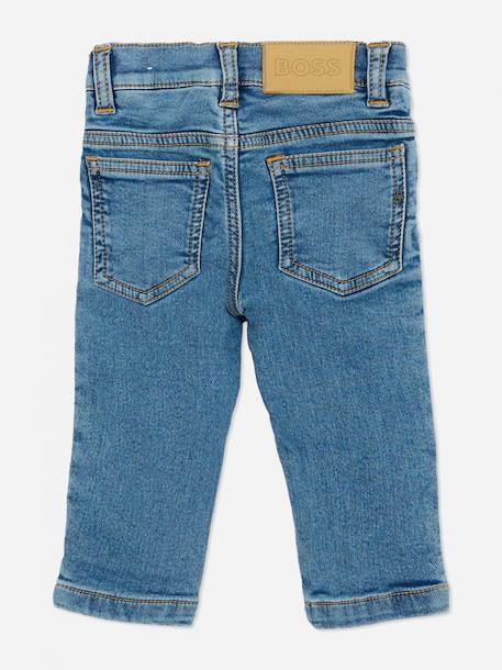Jean taille élastique Bleu clair+Bleu foncé 2 - vertbaudet enfant 