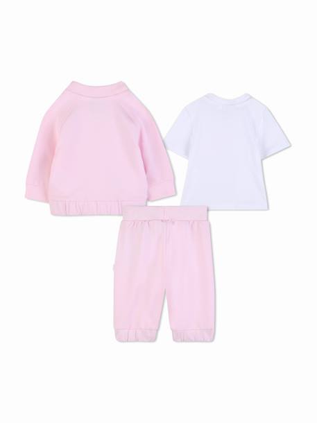 Ensemble 3 pièces Rose / blanc 6 - vertbaudet enfant 