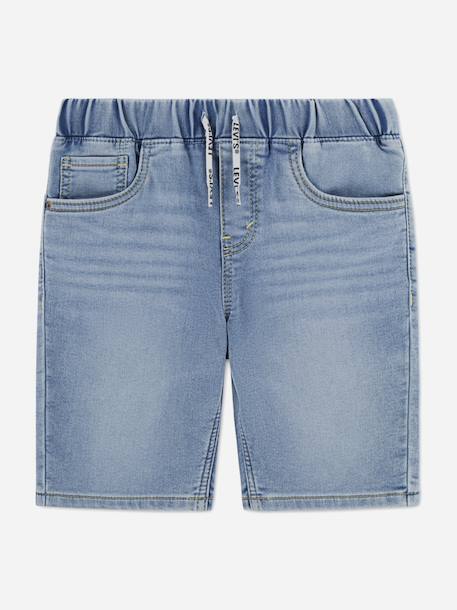Short taille élastique Bleu foncé+Stone blue denim 3 - vertbaudet enfant 