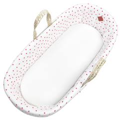 Puériculture-Lit de voyage et accessoires sommeil-Habillage couffin panier moïse gaze de coton lovio