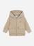 Sweat zippé à capuche Beige 1 - vertbaudet enfant 