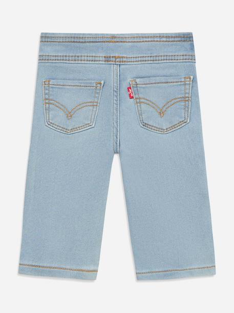 Jean à broderies Light-blue denim 3 - vertbaudet enfant 