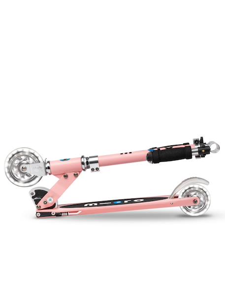 Trottinette enfant micro sprite pearl  led Bleu clair océan+Bleu et rose+Bleu pétrole+Bleu saphir+Rose+Vert eco+Violet 25 - vertbaudet enfant 