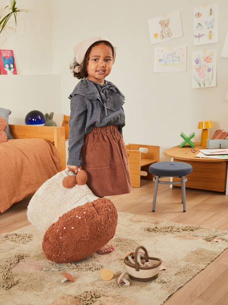 Pouf enfant en coton boletus Toffee, naturel 4 - vertbaudet enfant 