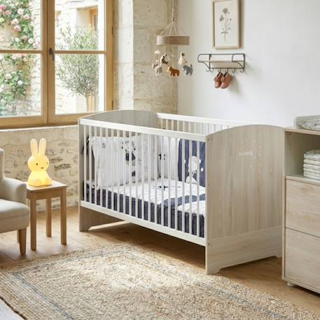 Lit bébé évolutif en bois - smile Beige 1 - vertbaudet enfant 