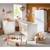 Chambre complète bébé avec lit à barreaux, commode à langer et armoire 2 portes - basic Blanc+Blanc/gris+Blanc/rose 1 - vertbaudet enfant 