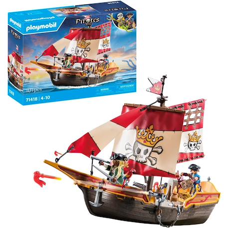 Chaloupe des pirates 71418 Multicolore 2 - vertbaudet enfant 