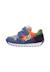 Sneakers en cuir et tissu sammy 3 vl. Bleu-orange+Céleste-jaune+Rouge-vert 3 - vertbaudet enfant 