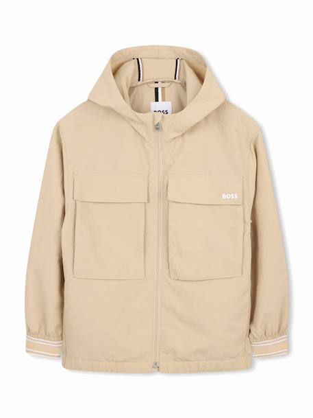 Veste à capuche Beige 1 - vertbaudet enfant 