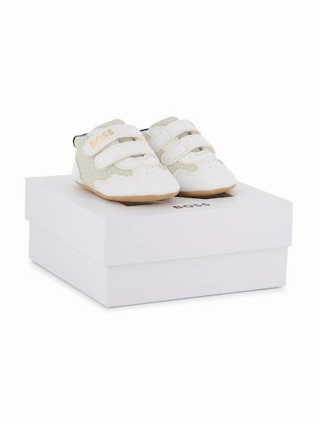 Chaussons bébé style basket à scratchs Blanc 6 - vertbaudet enfant 