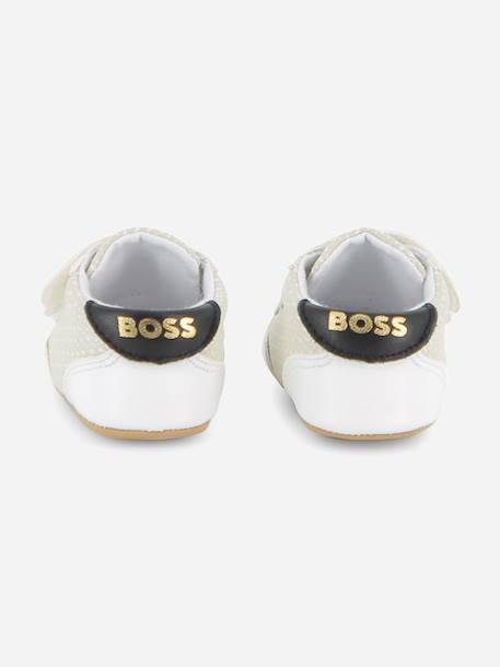 Chaussons bébé style basket à scratchs Blanc 4 - vertbaudet enfant 