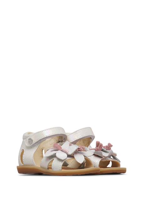 Sandales en cuir mivy Blanc- 2 - vertbaudet enfant 