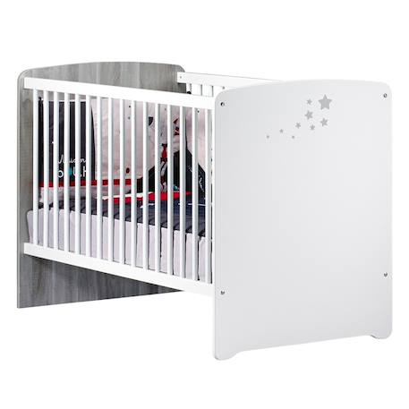 Chambre trio lit et commode et armoire en bois - nao Blanc 2 - vertbaudet enfant 