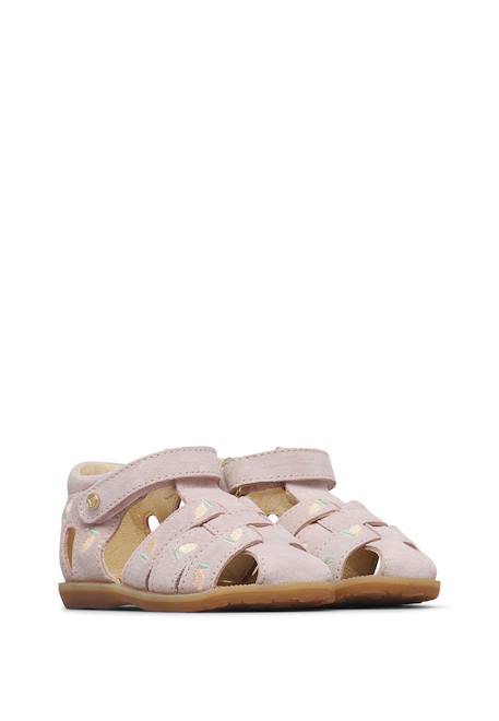 Sandales semi zaffiro embr Rose poudré- 2 - vertbaudet enfant 