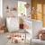Chambre complète bébé avec lit à barreaux et commode à langer - basic Blanc+Blanc/gris+Blanc/rose 13 - vertbaudet enfant 