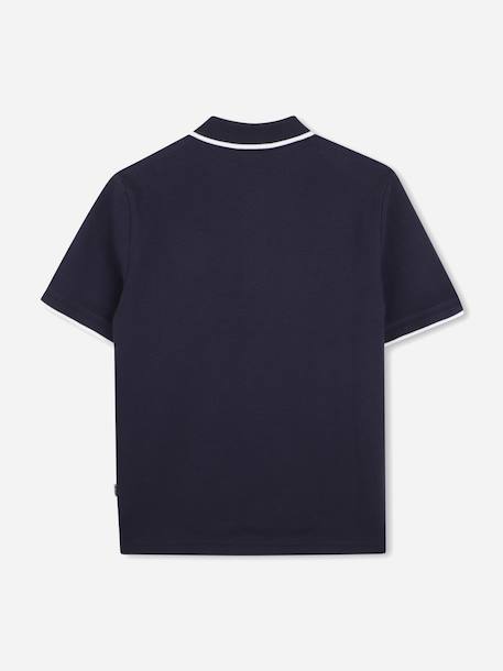 Polo à manches courtes Blanc+Bleu 5 - vertbaudet enfant 
