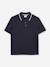 Polo à manches courtes Blanc+Bleu 4 - vertbaudet enfant 