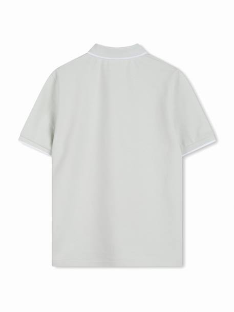 Polo à manches courtes Beige+Vert 5 - vertbaudet enfant 