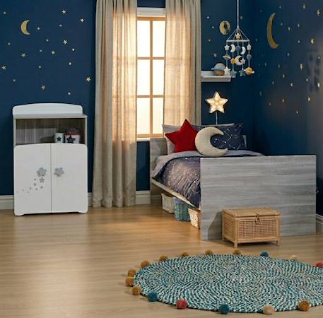 Lit bébé combiné évolutif en bois - nao Blanc 4 - vertbaudet enfant 