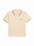Polo à manches courtes Beige+Vert 1 - vertbaudet enfant 