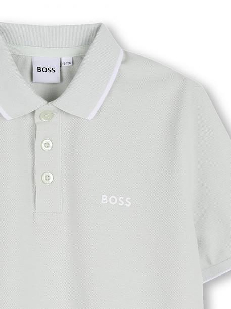 Polo à manches courtes Beige+Vert 6 - vertbaudet enfant 