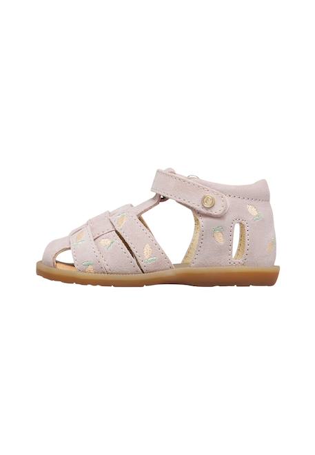 Sandales semi zaffiro embr Rose poudré- 3 - vertbaudet enfant 