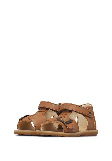 Sandales en cuir quarzo Cognac- 5 - vertbaudet enfant 