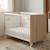 Lit bébé en bois - scandi Blanc/beige+Blanc/gris 1 - vertbaudet enfant 