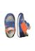 Sneakers en cuir et tissu sammy 3 vl. Bleu-orange+Céleste-jaune+Rouge-vert 4 - vertbaudet enfant 