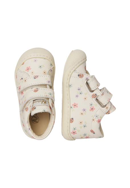 Chaussures en cuir cocoon vl Blanc crème-+Rose poudré- 4 - vertbaudet enfant 