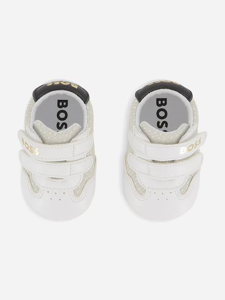 Chaussons bébé style basket à scratchs Blanc 2 - vertbaudet enfant 