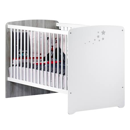 Chambre duo lit et commode et une niche en bois - nao Blanc 2 - vertbaudet enfant 