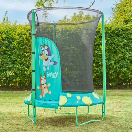 Trampoline rond bluey junior métal d140cm Noir - bleu - vert 5 - vertbaudet enfant 
