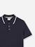 Polo à manches courtes Blanc+Bleu 6 - vertbaudet enfant 