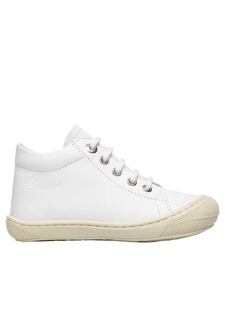 Chaussures en cuir cocoon Blanc- 1 - vertbaudet enfant 