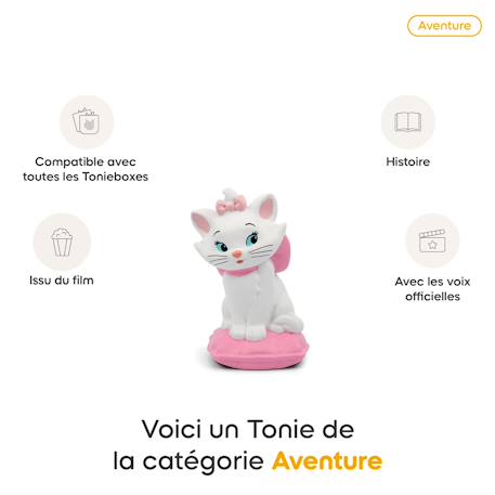 Figurine  audio Disney Marie les Aristochats - contenu audio pour toniebox - dès 4 ans MULTICOLORE 2 - vertbaudet enfant 