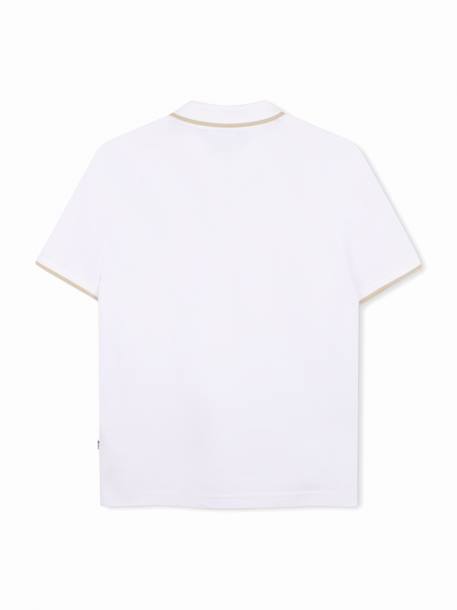 Polo à manches courtes Blanc+Bleu 2 - vertbaudet enfant 