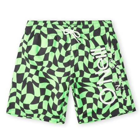 Short de bain garçon cali crazy 14 Bleu+Jaune 1 - vertbaudet enfant 