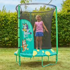 Jouet-Jeux de plein air-Trampoline rond bluey junior métal d140cm