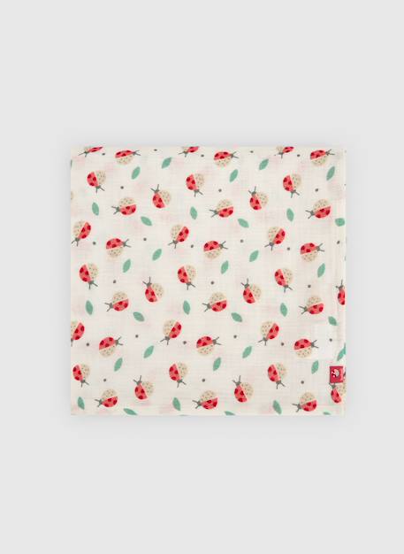 Couverture pour bébé en coton imprimé Multicolore 1 - vertbaudet enfant 