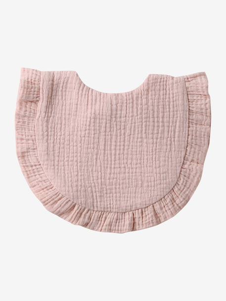 Lot 3 bavoirs bohème à volants blush+sauge 2 - vertbaudet enfant 