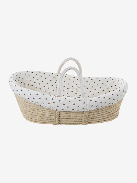 Housse pour couffin en gaze de coton Bord de mer+ficelle+Hygge+Nuages+rose imprimé 6 - vertbaudet enfant 