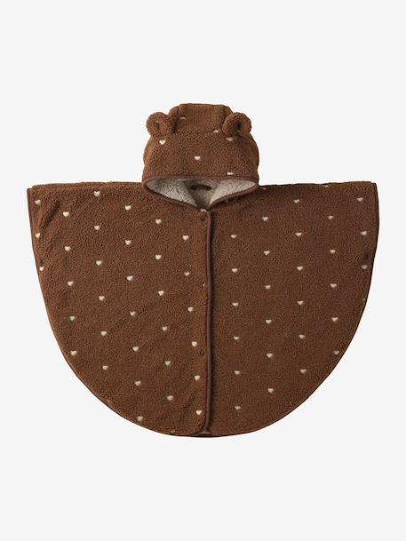 Poncho bébé pour siège auto noisette 1 - vertbaudet enfant 